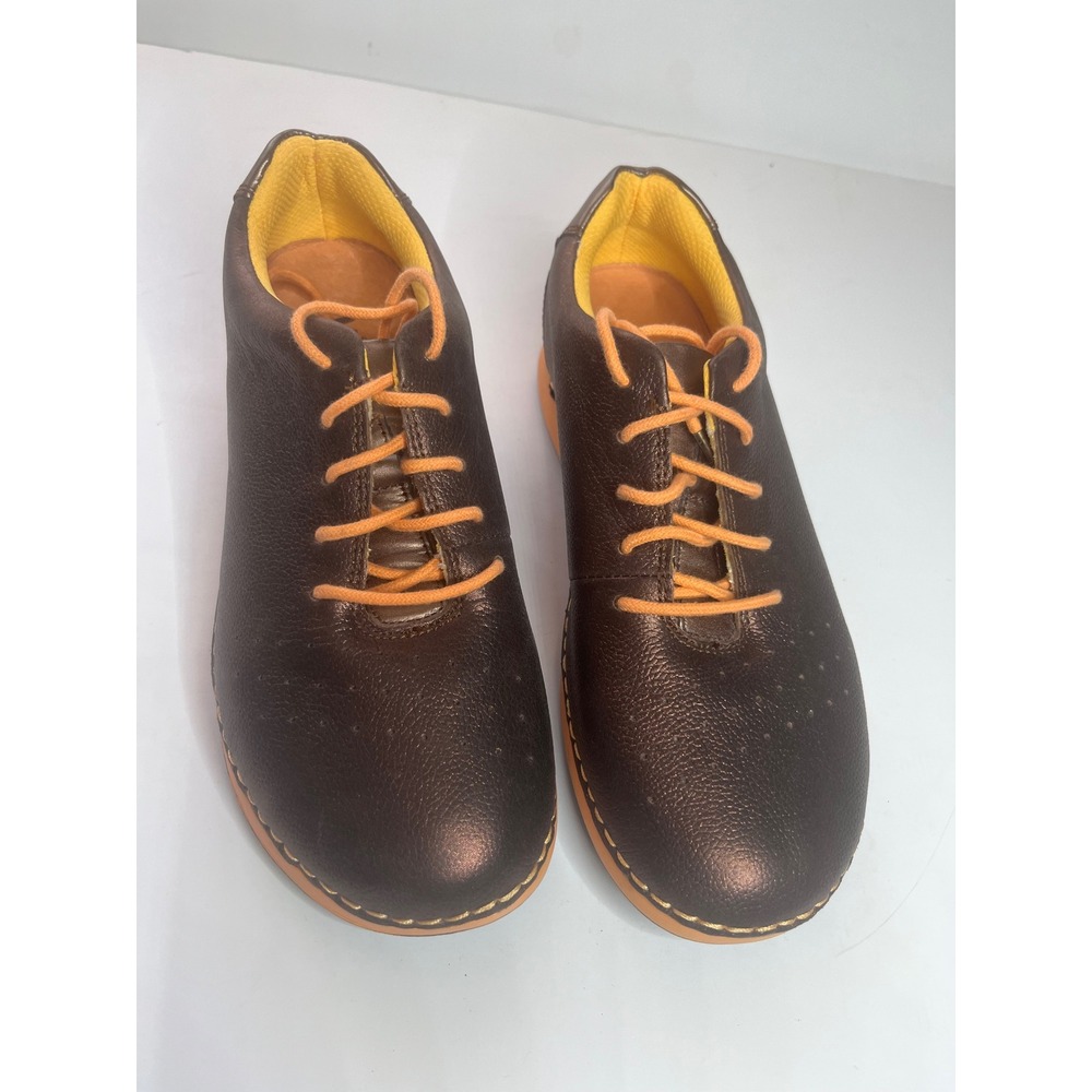 Alegria Essence Bronze Easy Comfort Casual Shoes Leather Lace Up Women's Size 35